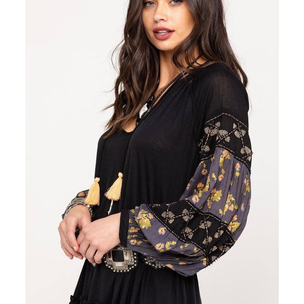 Free People Balloon Sleeve Tunic Dress!